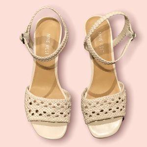 Nine West Tinsley Woven Block Heel Sandal …